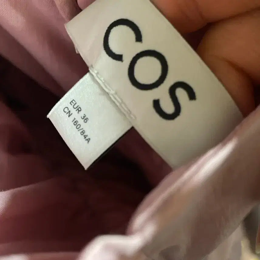 [BUNJANG] COS Pink Shirred Long Dress (Size 36) / (완전새제품) cos 핑크 셔링 롱 원피스 36