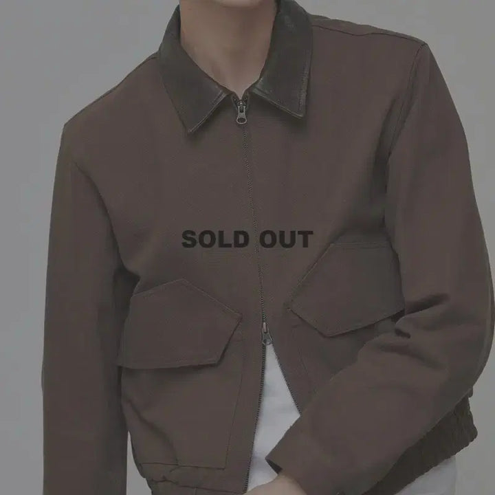 [BUNJANG] Anytime Rorick Asta Crop Work Jacket Brown M / 새상품) 애니타임로릭 아스타 크롭 워크자켓 브라운 M