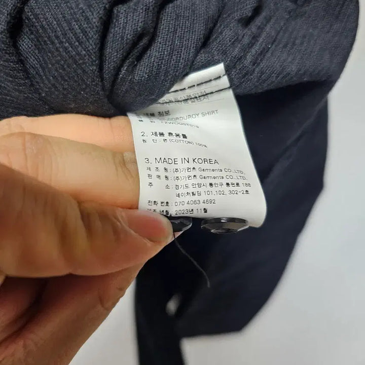[BUNJANG] Original Garments Prismworks Corduroy Shirt Black XL / 오리지널가먼츠 프리즘웍스 코듀로이 셔츠 블랙 XL