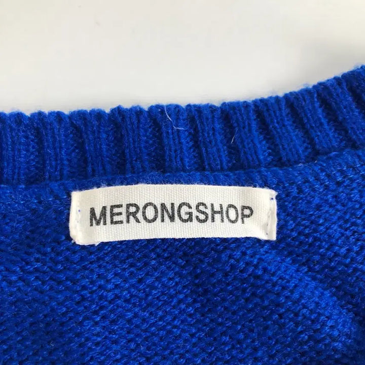 [BUNJANG] Merongshop Blue Stripe Knit Sweater / 메롱샵 블루 스트라이프 니트