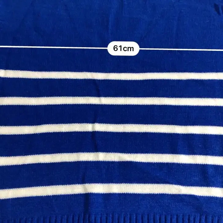 [BUNJANG] Merongshop Blue Stripe Knit Sweater / 메롱샵 블루 스트라이프 니트