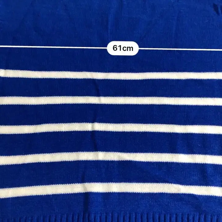 [BUNJANG] Merongshop Blue Stripe Knit Sweater / 메롱샵 블루 스트라이프 니트