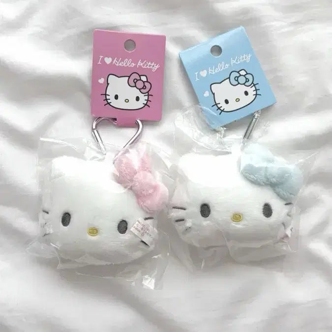 [BUNJANG] Sanrio Hello Kitty Face Heart Keyring Bundle Set / 산리오 헬로키티 페이스 하트비너 키링 미개봉 새상품 일괄