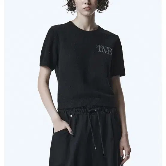 [BUNJANG] TMB Essential Half Knit / 트리밍버드 반팔 니트 TMB Essential Half Knit