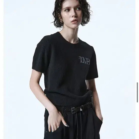 [BUNJANG] TMB Essential Half Knit / 트리밍버드 반팔 니트 TMB Essential Half Knit