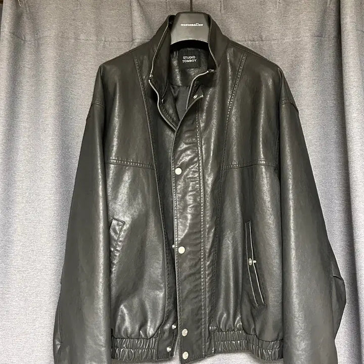 [BUNJANG] Studio Tomboy Men Vegan Leather Jacket / 스튜디오 톰보이 맨 비건레더 자켓 105