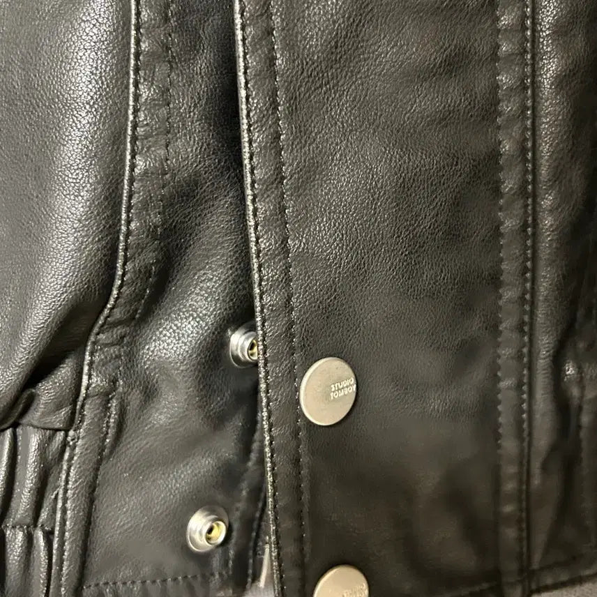 [BUNJANG] Studio Tomboy Men Vegan Leather Jacket / 스튜디오 톰보이 맨 비건레더 자켓 105