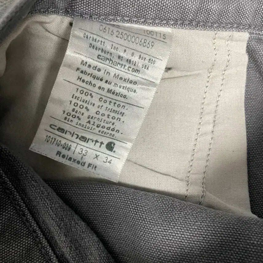 [BUNJANG] Carhartt Single Knee B03 Grey Jeans / 칼하트 싱글니 b03 그레이 33x34