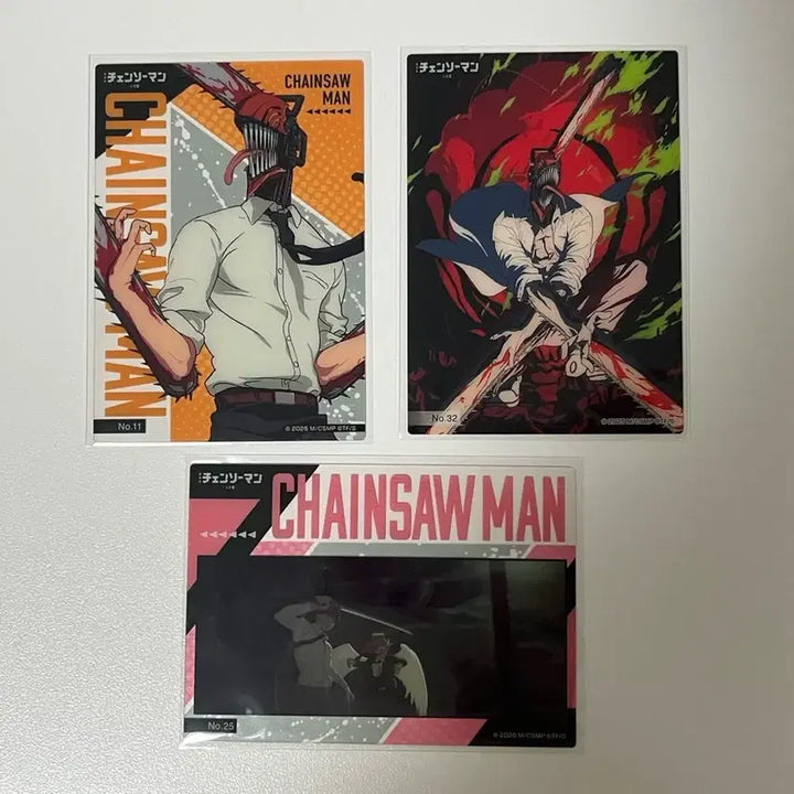 [BUNJANG] Chainsaw Man Aki Angel Denji Clear Card Bundle Set / [일괄] 체인소맨 클리어 카드 3개 일괄 아키 천사 덴지