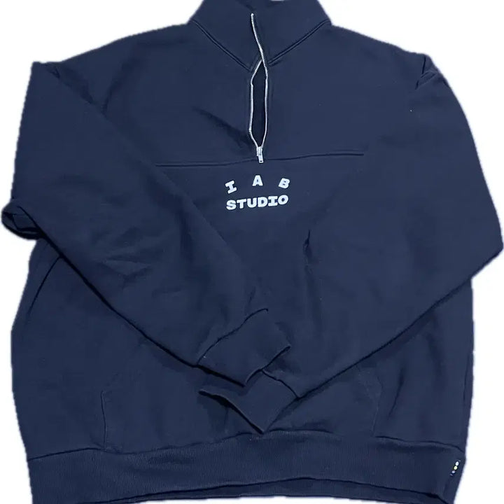 [BUNJANG] Iab Studio Half-Zip Up (Black) / 아이앱 스튜디오 하프집업(블랙)