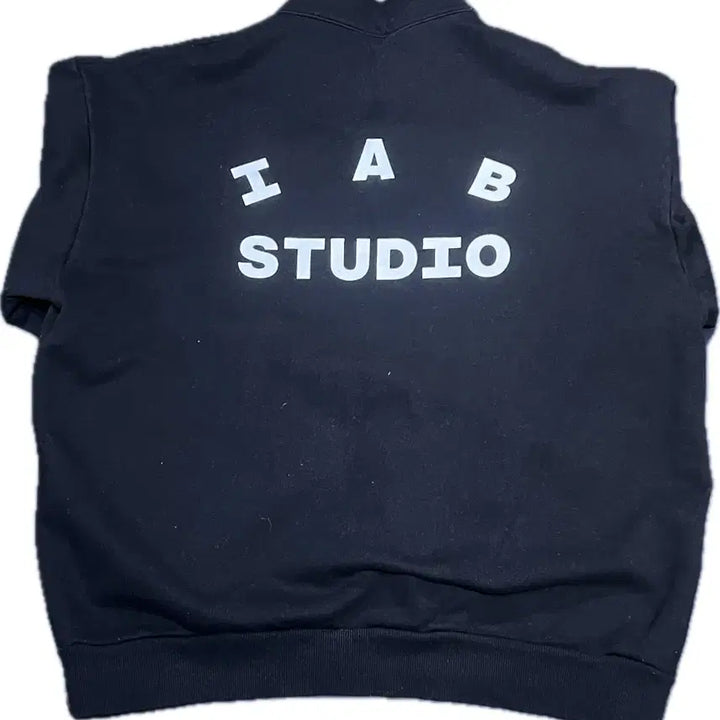 [BUNJANG] Iab Studio Half-Zip Up (Black) / 아이앱 스튜디오 하프집업(블랙)