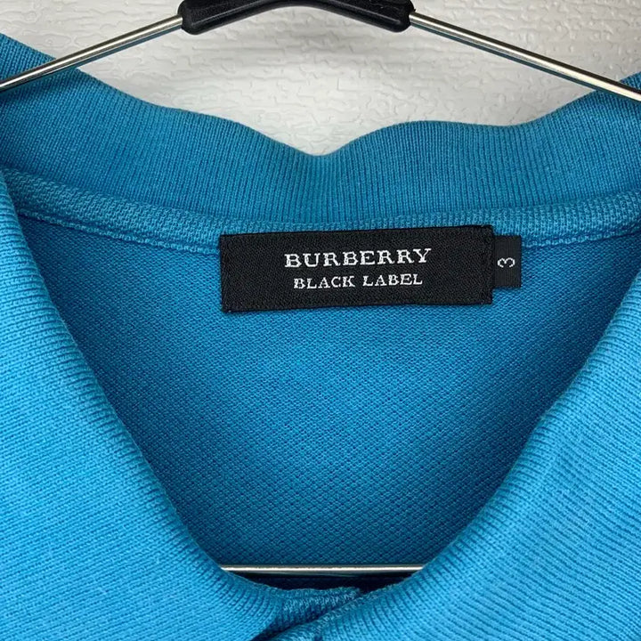 [BUNJANG] Burberry Black Label Blue Polo Shirt / 버버리 블랙라벨 블루 반팔 폴로티