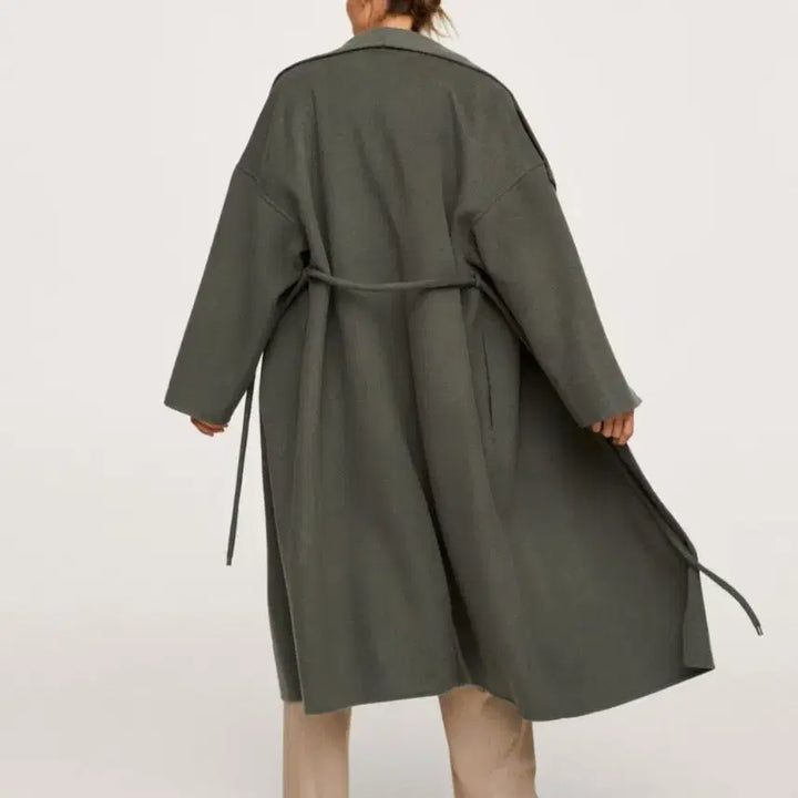 [BUNJANG] Mango Handmade Shawl Collar Long Coat / mango 핸드메이드 숄카라 롱코트