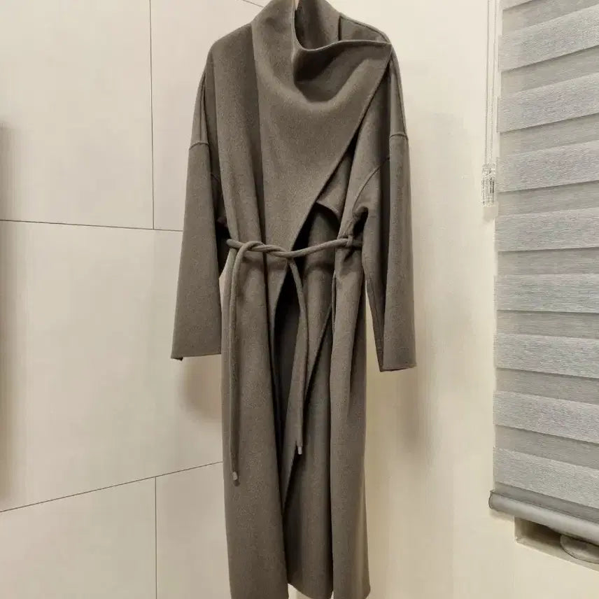 [BUNJANG] Mango Handmade Shawl Collar Long Coat / mango 핸드메이드 숄카라 롱코트