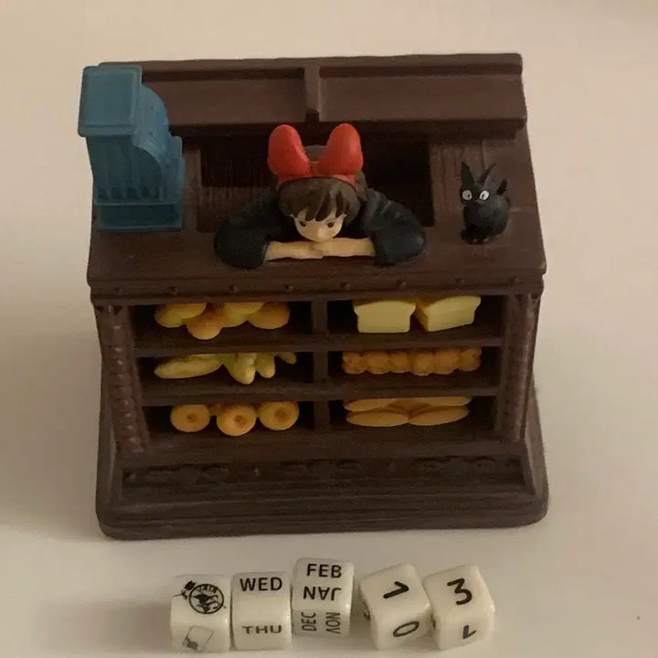 [BUNJANG] Ghibli Kiki's Delivery Service Calendar Figure / 지브리 마녀배달부 키키 만년달력 캘린더 피규어