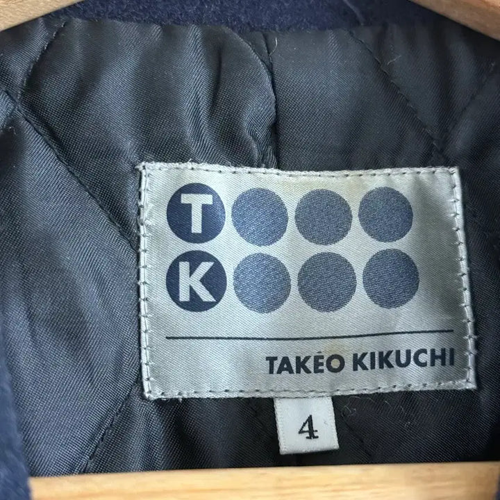 [BUNJANG] Takeo Kikuchi Navy Pea Coat / [4]타케오키쿠치 피코트 네이비