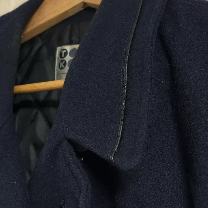 [BUNJANG] Takeo Kikuchi Navy Pea Coat / [4]타케오키쿠치 피코트 네이비