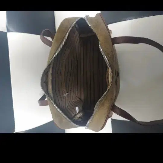 [BUNJANG] Brown Suede Tote Shoulder Bag / [새상품] 브라운 스웨이드 토트백 숄더백