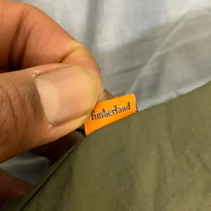 [BUNJANG] Timberland Khaki Bomber Jacket / 팀버랜드 카키색 봄버 자켓
