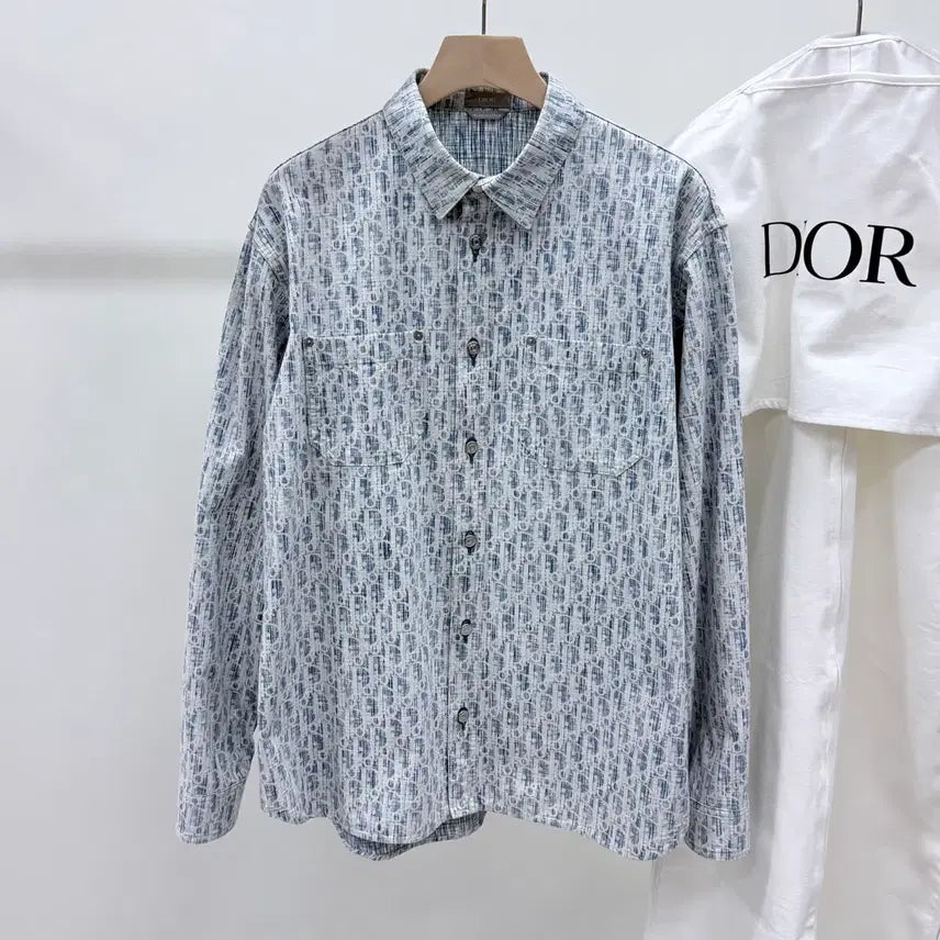 [SOLD OUT] [S+급/42] 디올 오블리크 카스리 데님 오버셔츠 자켓