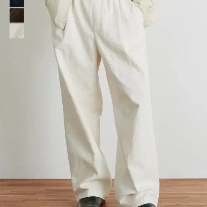 [BUNJANG] KIMUUE Corduroy Tapered Pants (Cream/L) / [새상품]<키뮤어>코듀로이 테이퍼드 팬츠(크림/L)