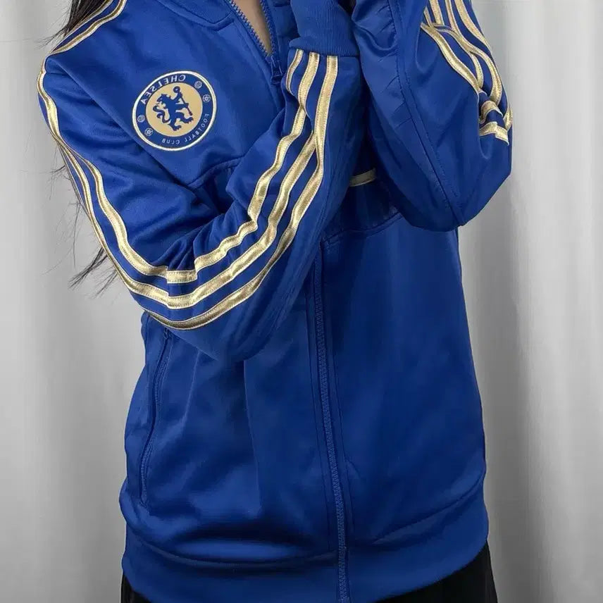[BUNJANG] Adidas Chelsea Track Top Jersey / 아디다스 블루 첼시 트랙탑 져지
