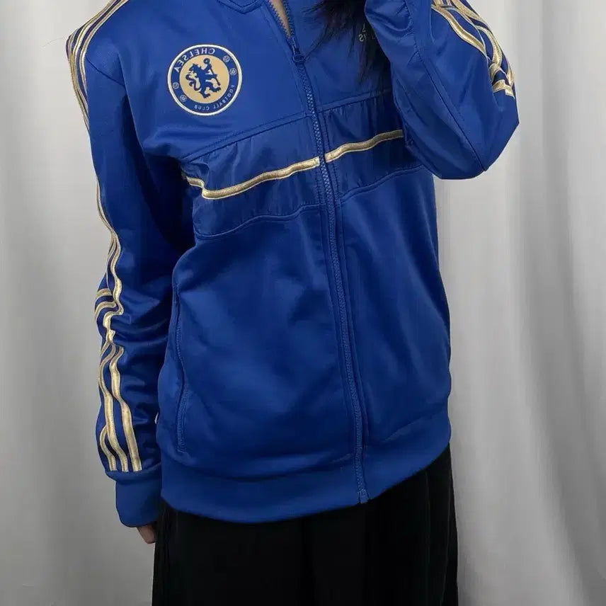 [BUNJANG] Adidas Chelsea Track Top Jersey / 아디다스 블루 첼시 트랙탑 져지