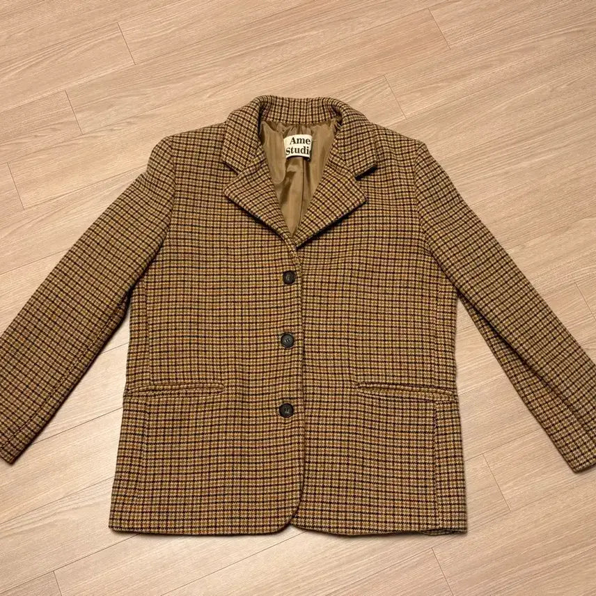 [BUNJANG] Checkered Wool Jacket / 체크 울 자켓