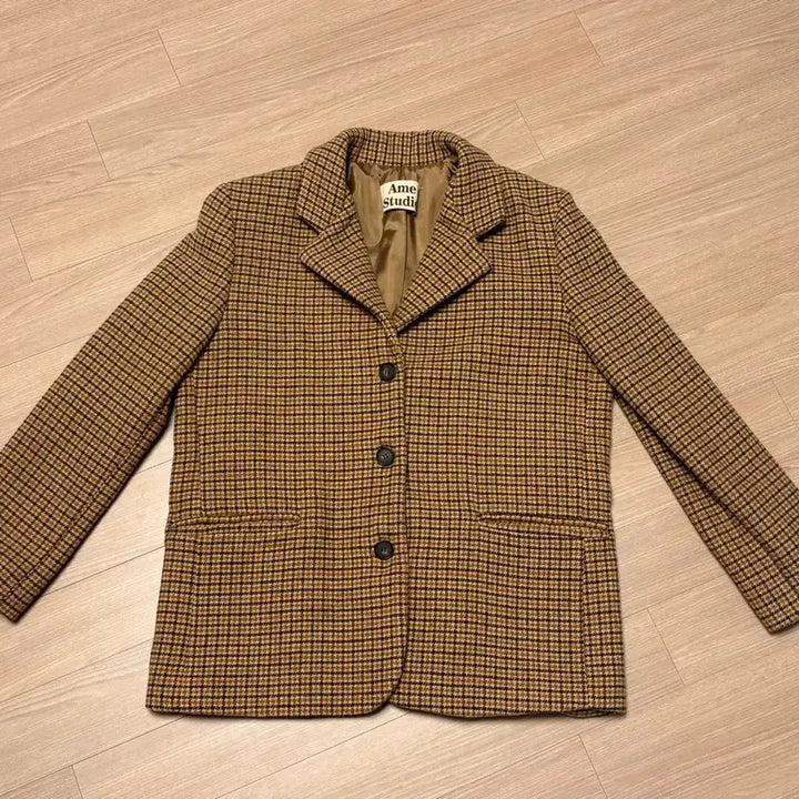 [BUNJANG] Checkered Wool Jacket / 체크 울 자켓
