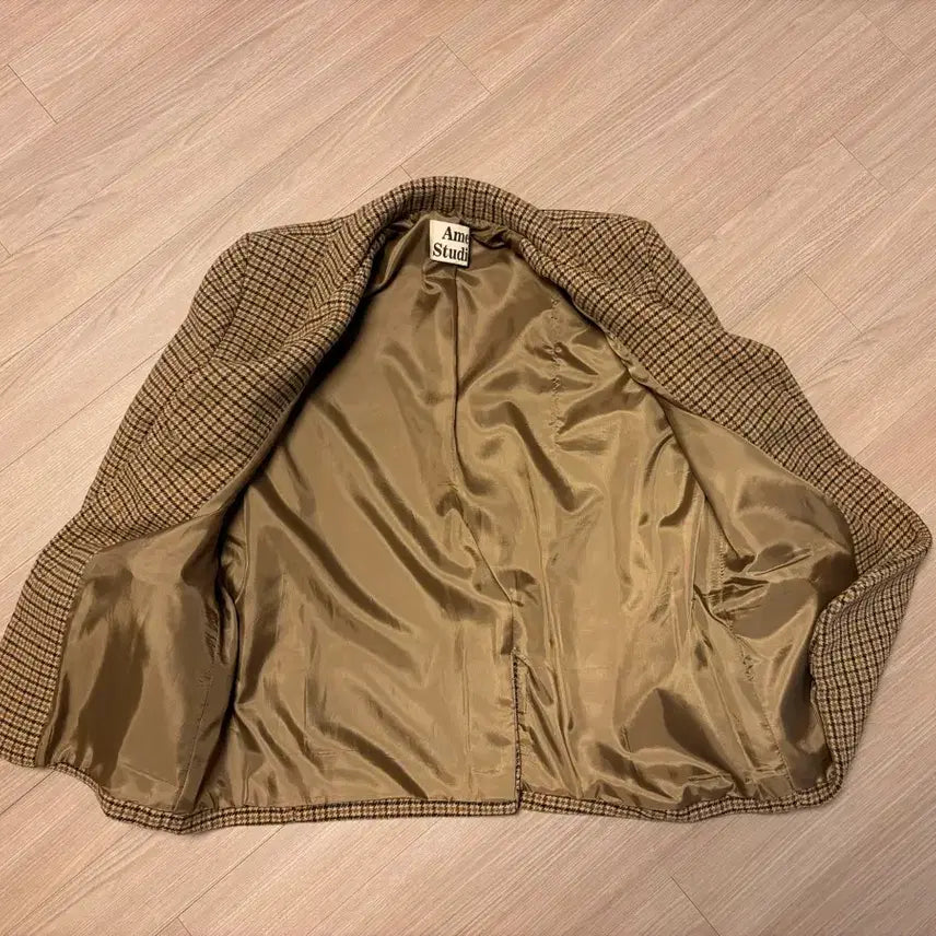 [BUNJANG] Checkered Wool Jacket / 체크 울 자켓