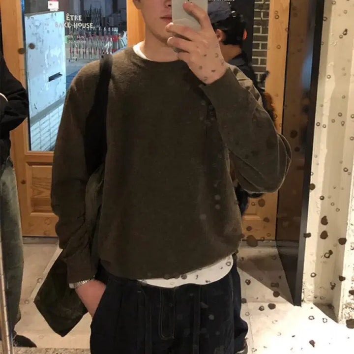 [BUNJANG] Ument Blend Soft Round Knit / 유먼트 Blend soft round knit 팝니다.