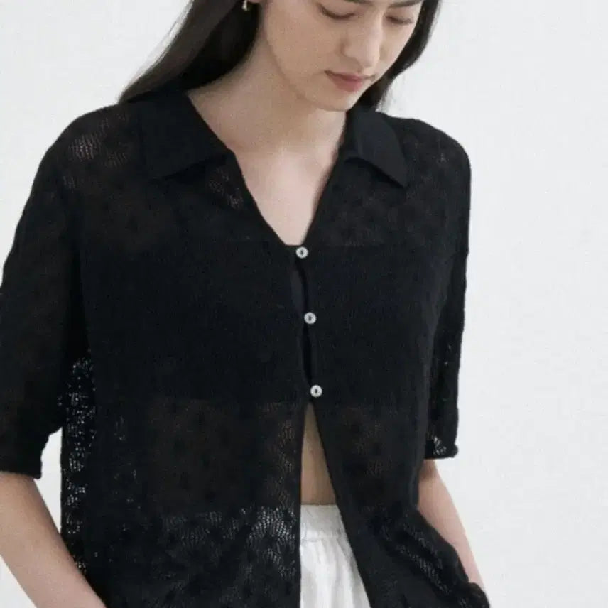 [BUNJANG] OVNEIR Coastal Knit Cardigan Black / 1회 착용) OVNEIR Coastal Knit Cardigan 블랙