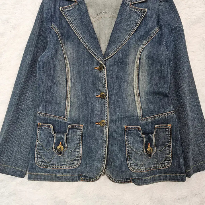 [BUNJANG] Vintage Butterfly Denim Jacket / VTG  빈티지 나비 포인트 데님 자켓