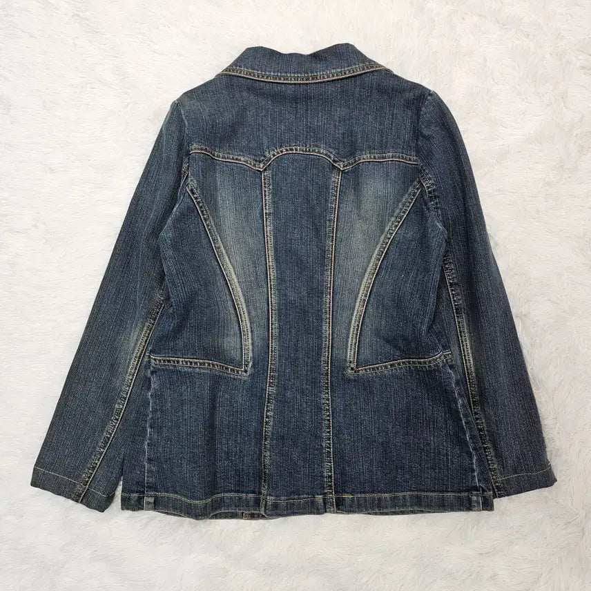 [BUNJANG] Vintage Butterfly Denim Jacket / VTG  빈티지 나비 포인트 데님 자켓
