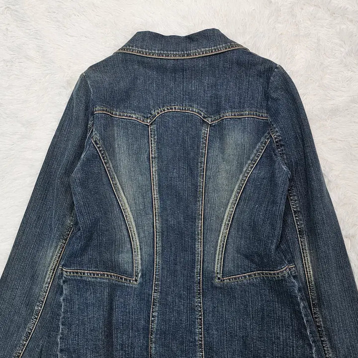 [BUNJANG] Vintage Butterfly Denim Jacket / VTG  빈티지 나비 포인트 데님 자켓