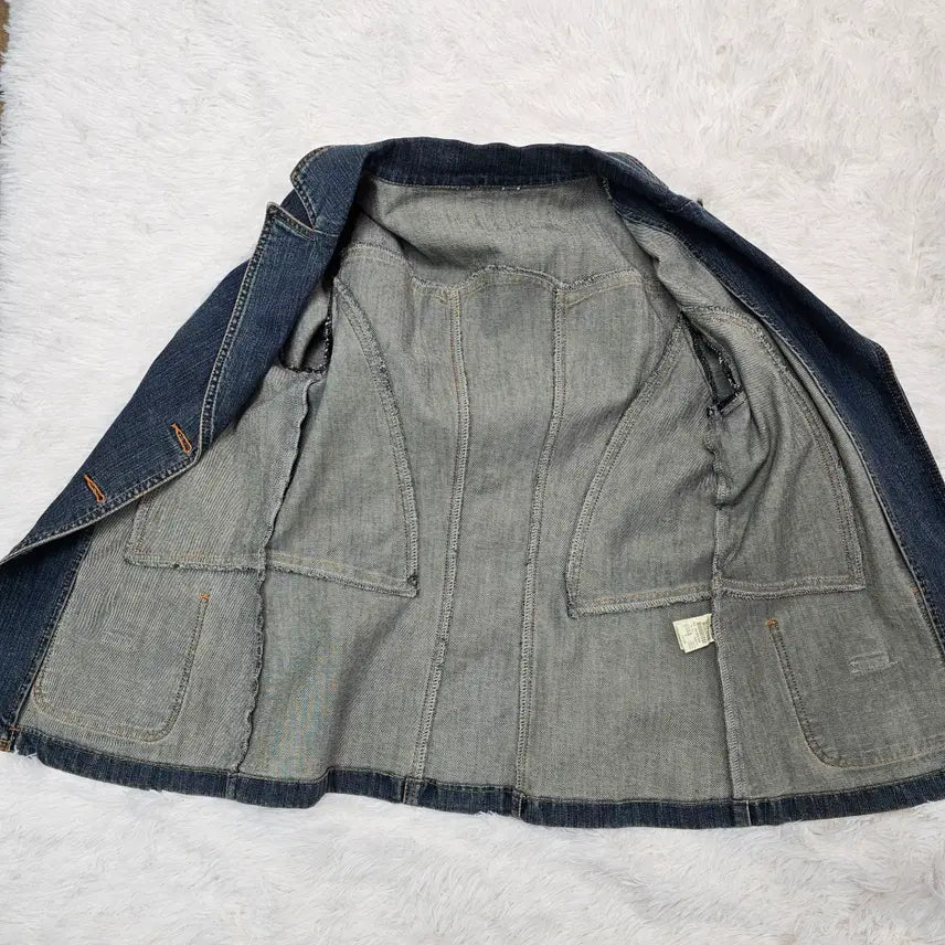 [BUNJANG] Vintage Butterfly Denim Jacket / VTG  빈티지 나비 포인트 데님 자켓