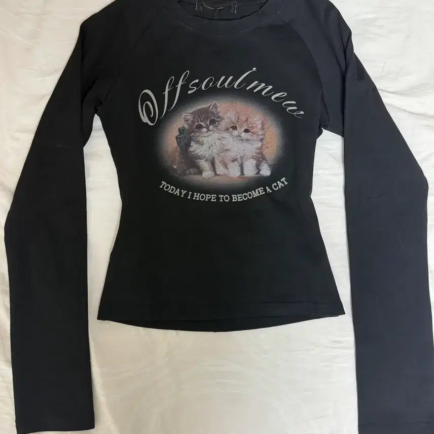 [BUNJANG] Black Long Sleeve T-shirt / 블랙 긴팔티