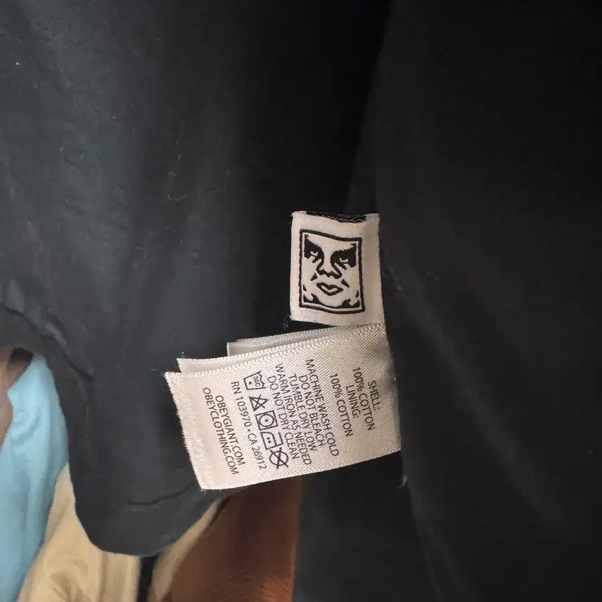 [BUNJANG] IAB Studio x Obey Zip-up Jacket Black / IAB 스튜디오 x 오베이 집업 자켓 블랙