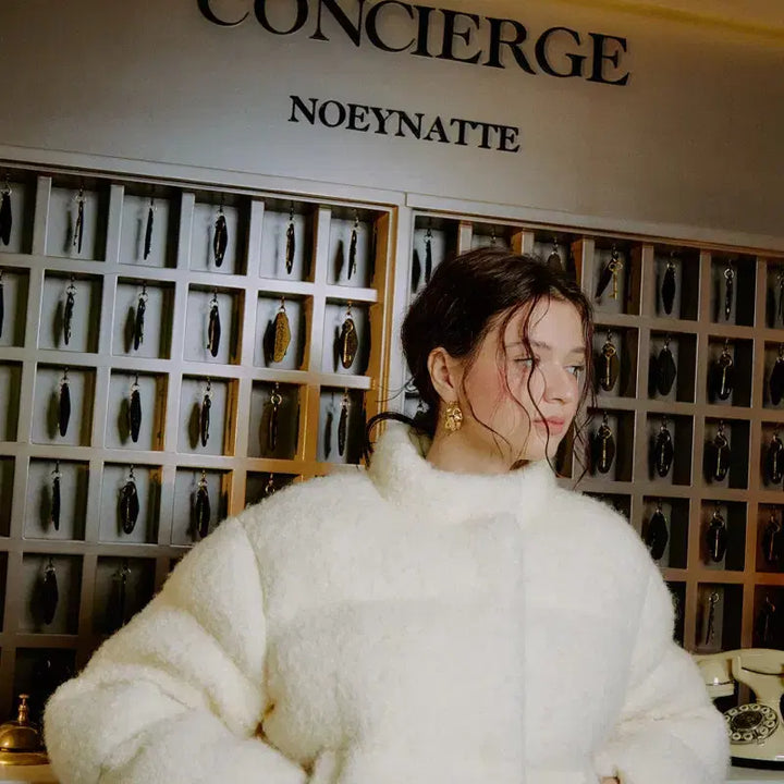 [BUNJANG] Pivvee Boucle Puffer Jacket / 30만대) 피브비 Pivvee. Boucle Puffer Jacket