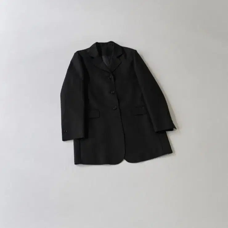 [BUNJANG] Letter Black Half Coat / LETTER 샵레터 블랙 하프 코트