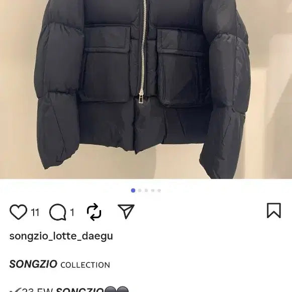 [BUNJANG] Songzio 23FW Meta Padded Jacket / [48] 송지오 23FW 메타 패딩