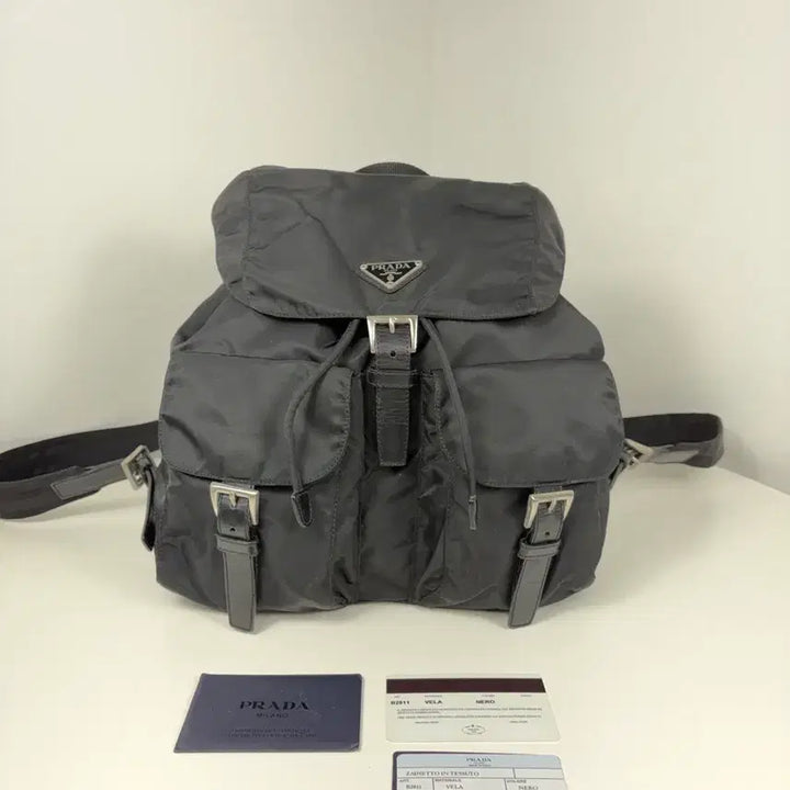 [BUNJANG] Prada Nylon Two-Pocket Medium Backpack / 프라다 나일론 투포켓 미듐 백팩