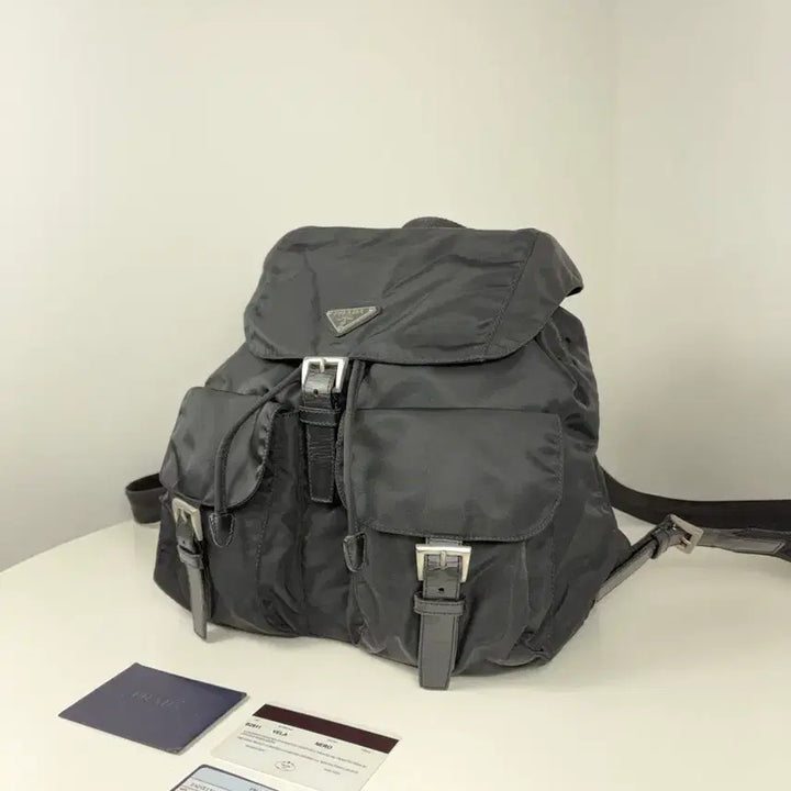 [BUNJANG] Prada Nylon Two-Pocket Medium Backpack / 프라다 나일론 투포켓 미듐 백팩