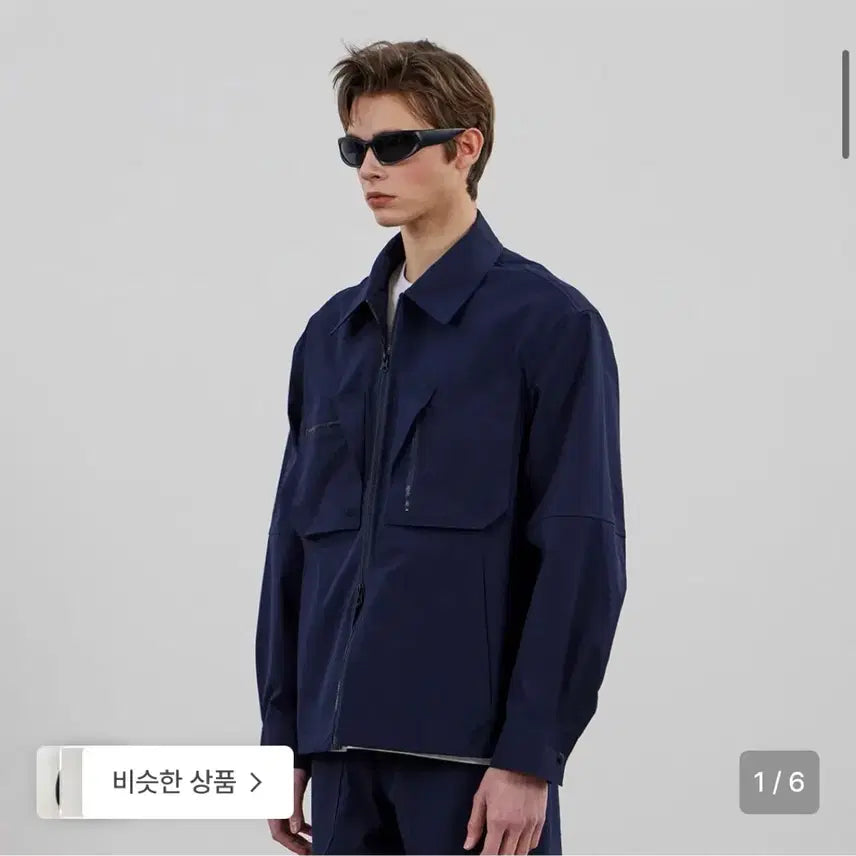 [BUNJANG] Kalarphatar Cotton Nylon Jacket Navy L / 칼라파타르 코튼 나일론 자켓 네이비 L