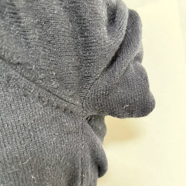 [BUNJANG] Black Knit Puff Turtleneck / 블랙 공주 니트 퍼프 터틀넥 목폴라