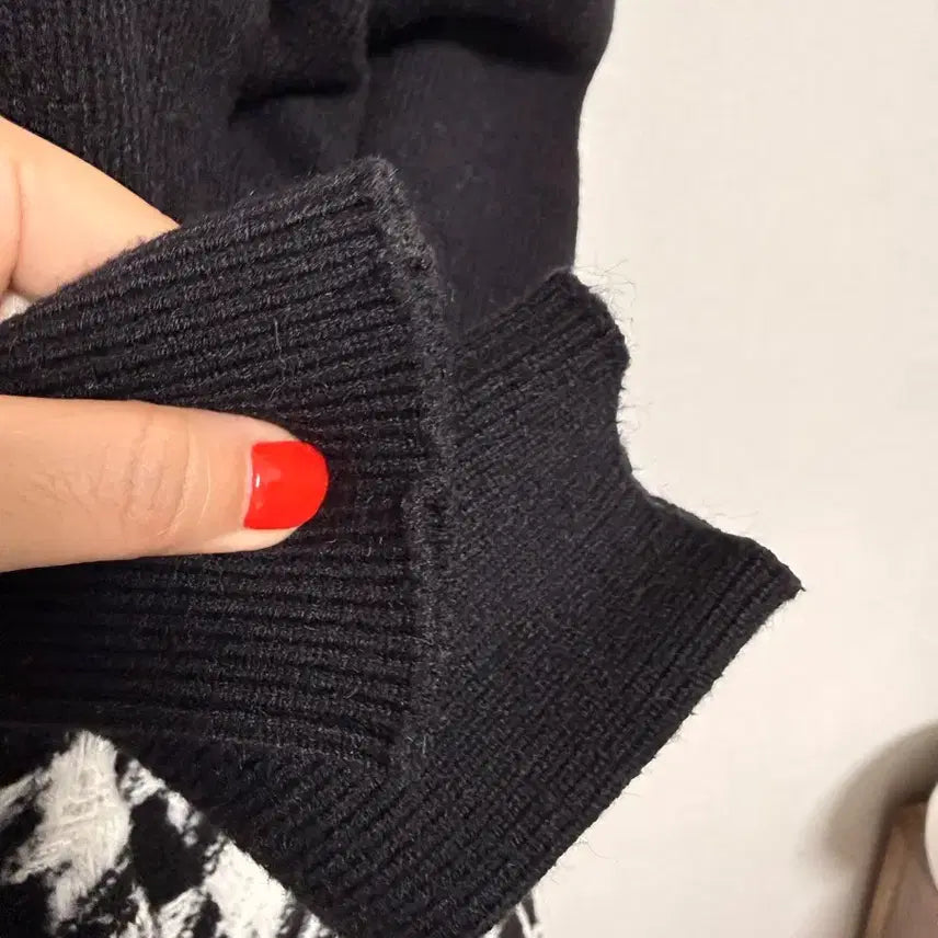 [BUNJANG] Black Knit Puff Turtleneck / 블랙 공주 니트 퍼프 터틀넥 목폴라