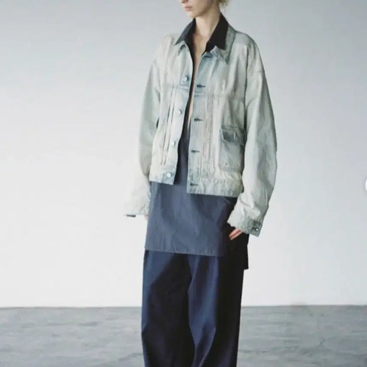 [BUNJANG] Ansellm Crash Denim Jacket / 안셀름 크래쉬 데님 자켓