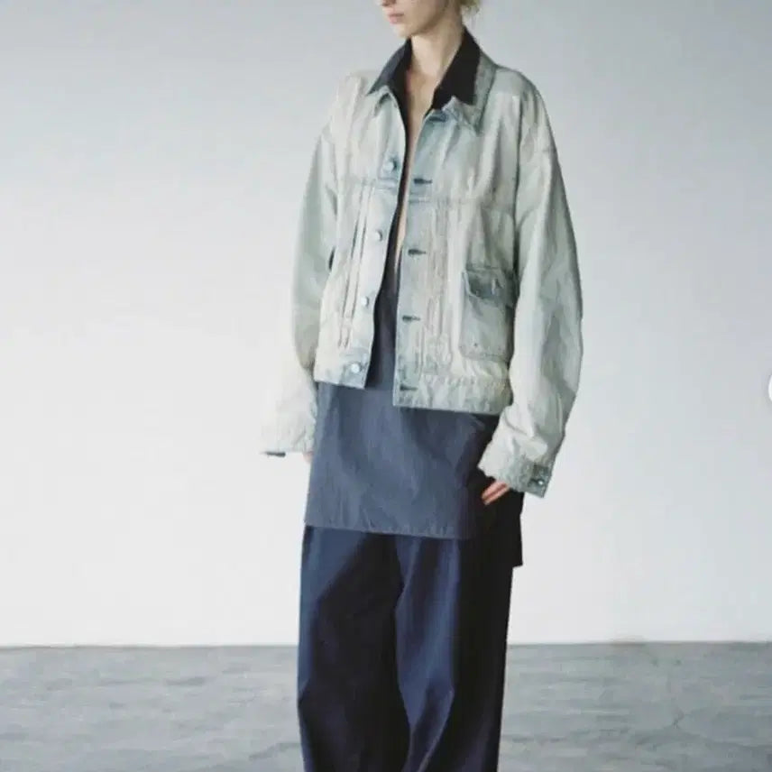 [BUNJANG] Ansellm Crash Denim Jacket / 안셀름 크래쉬 데님 자켓