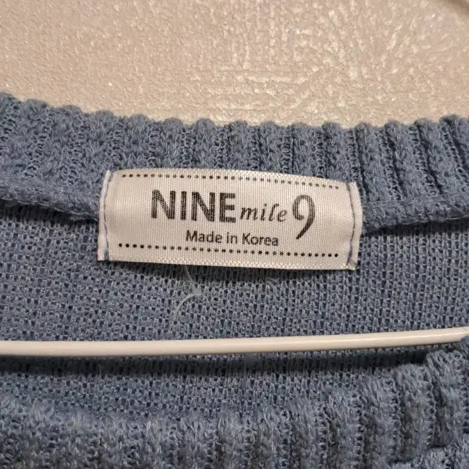 [BUNJANG] Men's Knit T-Shirt / 남성 니트 티셔츠 블루