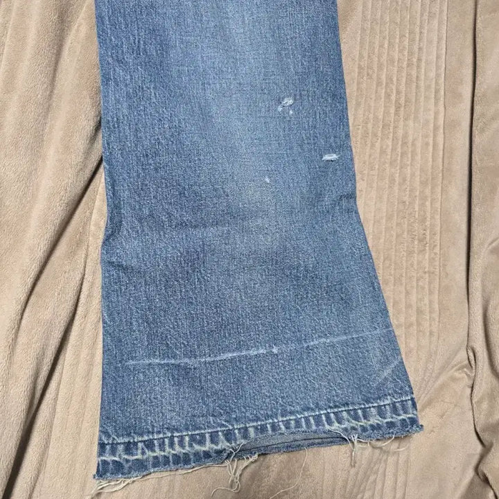 [BUNJANG] Saint Michael Denim Double Knee Blue 24AW / 세인트 미카엘 마이클 데님 더블니 블루 - 24AW